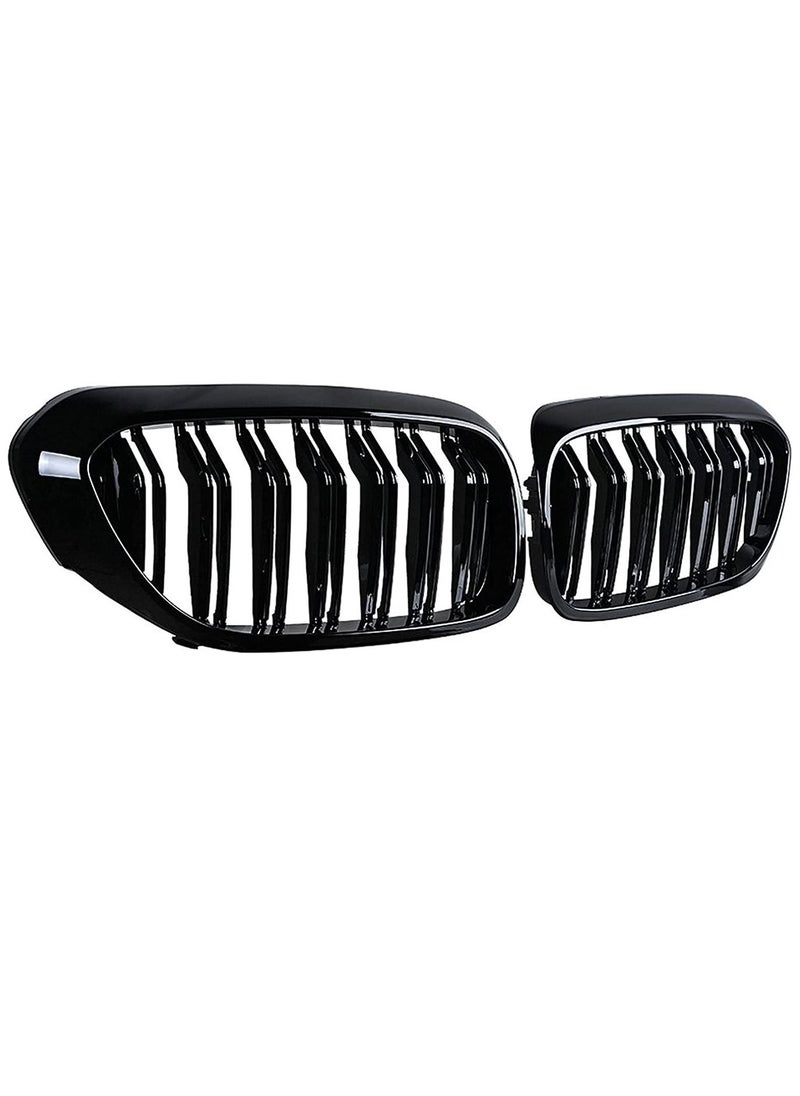 Generic شبكة المصد الأمامي مناسبة لسيارة BMW G30 G31 5-Series M5 G31 520i 530i 540i 2017-2020 4 أبواب - زوج واحد  - Image 1
