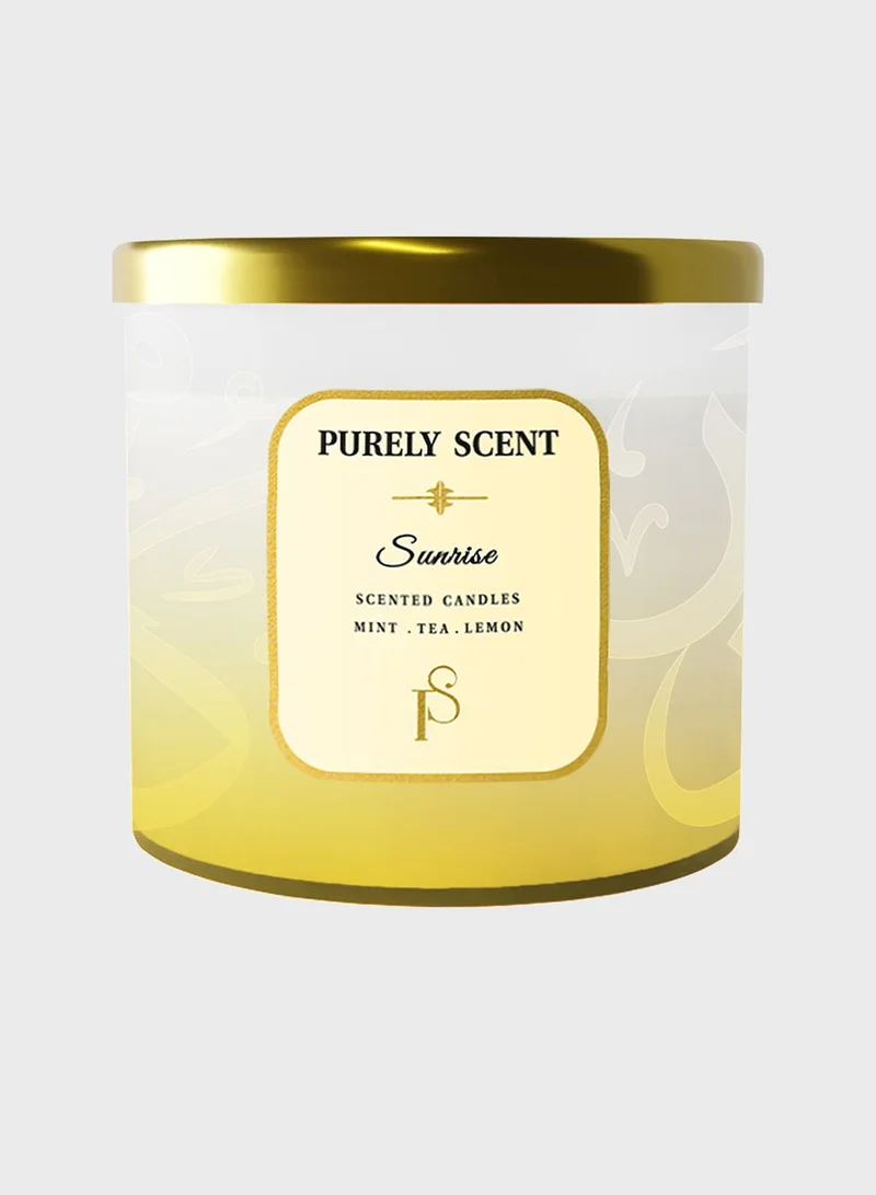 PURELY SCENT Sunrise 100% Soy Wax Candle