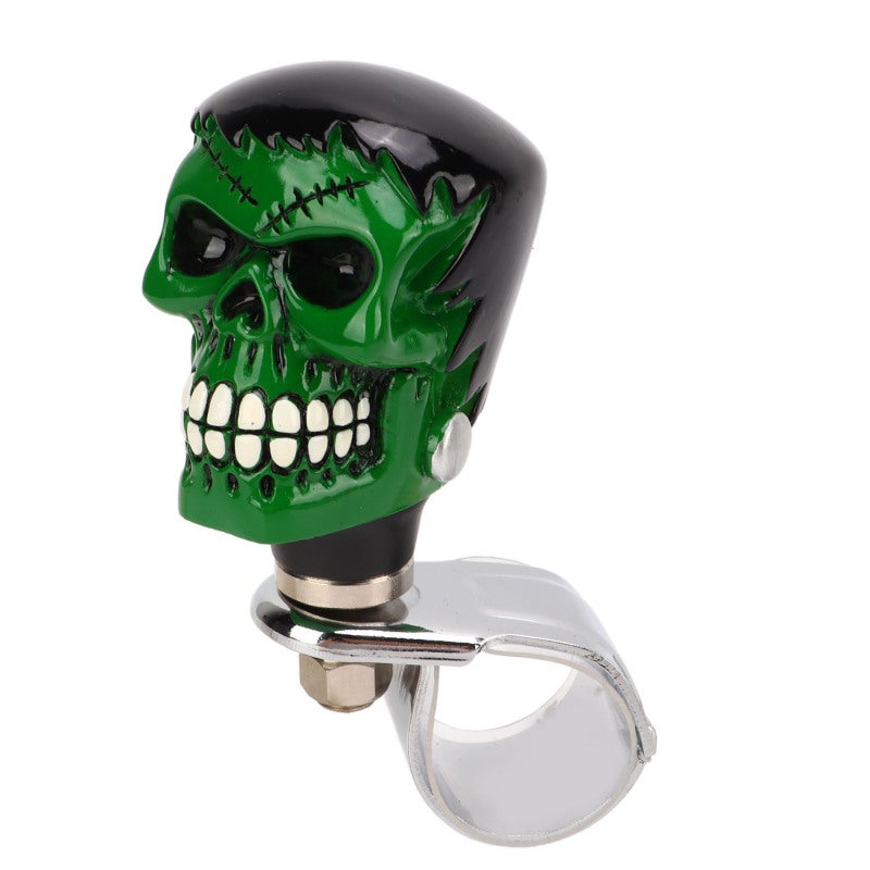 Skull Steering Wheel Knob Universal Spinner Suicide Knob - Premium Metal Resin Construction for Cars Trucks Boats - Image 5
