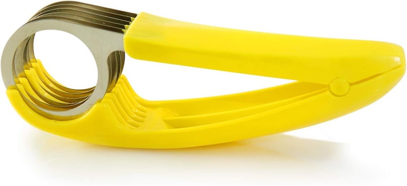 FireKylin Banana Slicer,ABS + Stainless Steel Fruit and Vegetable Salad Peeler Cutter Kitchen Tools For Banana,Strawberry,Grape（1 pcs） - Image 1