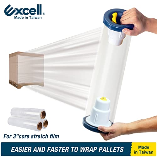 Excell SF-773 Hand Saver Stretch Film Dispenser with a Adjustable Brake for 3" Core Film, Stretch Wrap Dispenser, Wrap Handle with a Brake for Easy Packaging Experience (Adjustable Brake Edition) - Image 4