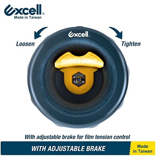 Excell SF-773 Hand Saver Stretch Film Dispenser with a Adjustable Brake for 3" Core Film, Stretch Wrap Dispenser, Wrap Handle with a Brake for Easy Packaging Experience (Adjustable Brake Edition) - Image 2