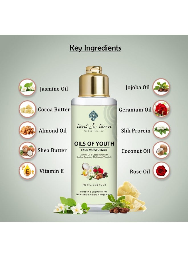 Teal & Terra - Vitamin E & Jojoba Ultrasmooth Softening Face Moisturizer Cream (100Ml) Tightens Skin & Reduces Open Pores Enriched With Cocoa Butter Jasmine Oil & Geranium - Image 1