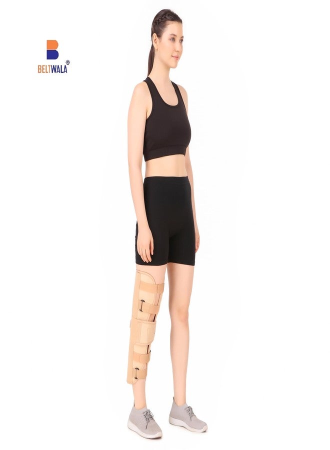 BELTWALA Knee Immobilizer Brace for Knee support for dislocation injuries ligament tear wrap around knee stabilizer splint for men & women 14"(S) - Image 4