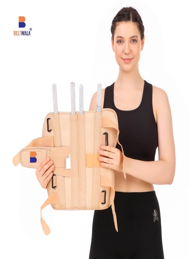BELTWALA Knee Immobilizer Brace for Knee support for dislocation injuries ligament tear wrap around knee stabilizer splint for men & women 14"(S) - Image 5