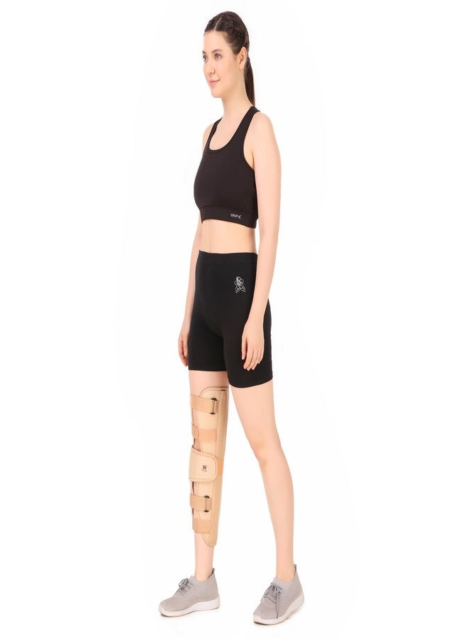 BELTWALA Knee Immobilizer Brace for Knee support for dislocation injuries ligament tear wrap around knee stabilizer splint for men & women 14"(S) - Image 1