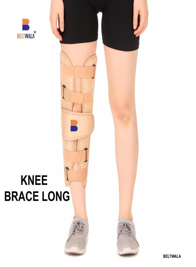 BELTWALA Knee Immobilizer Brace for Knee support for dislocation injuries ligament tear wrap around knee stabilizer splint for men & women 14"(S) - Image 3