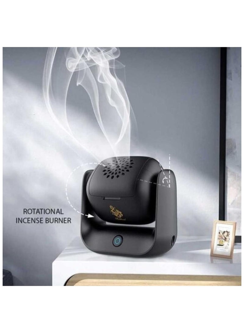 Bukhoon Modern Rotatable Incense Burner, 1500 mAh Battery Capacity, Type-C Charging Port, 700 °C Heating Temperature, 2 Minutes Single Burning, 90° Rotation, LED Indicator - Image 3
