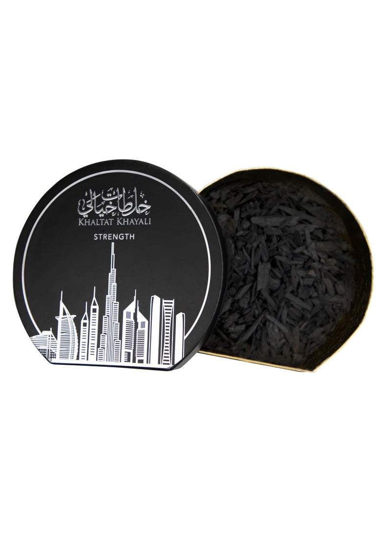my perfumes STRENGTH from KHALTAT KHAYALI Solid Incense Bakhoor for Unisex, 100gm - Image 2