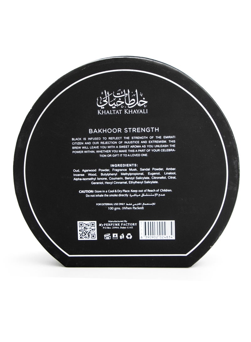 my perfumes STRENGTH from KHALTAT KHAYALI Solid Incense Bakhoor for Unisex, 100gm - Image 4