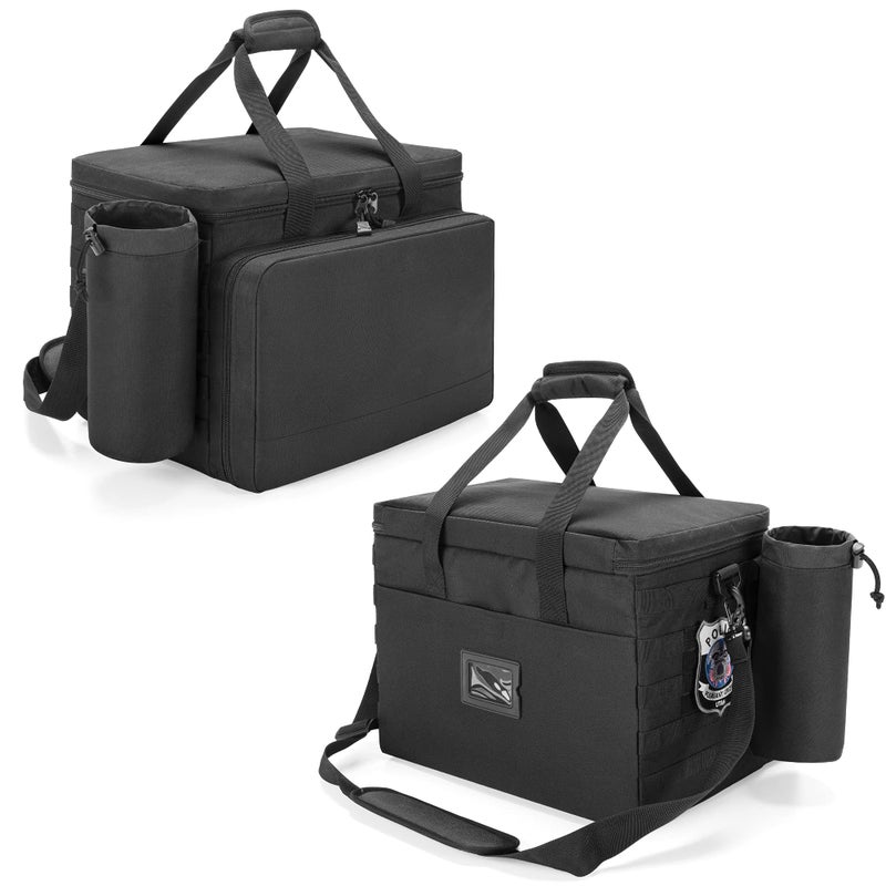 Trunab Patrol Bag Law Enforcement, Police Duty Bag, Car Front Seat Organizer Compatible with 15.6â€ Laptop, Multiple Compartment, Molle Webbing, Removable Strap, Detachable Kettle Bag - Image 5