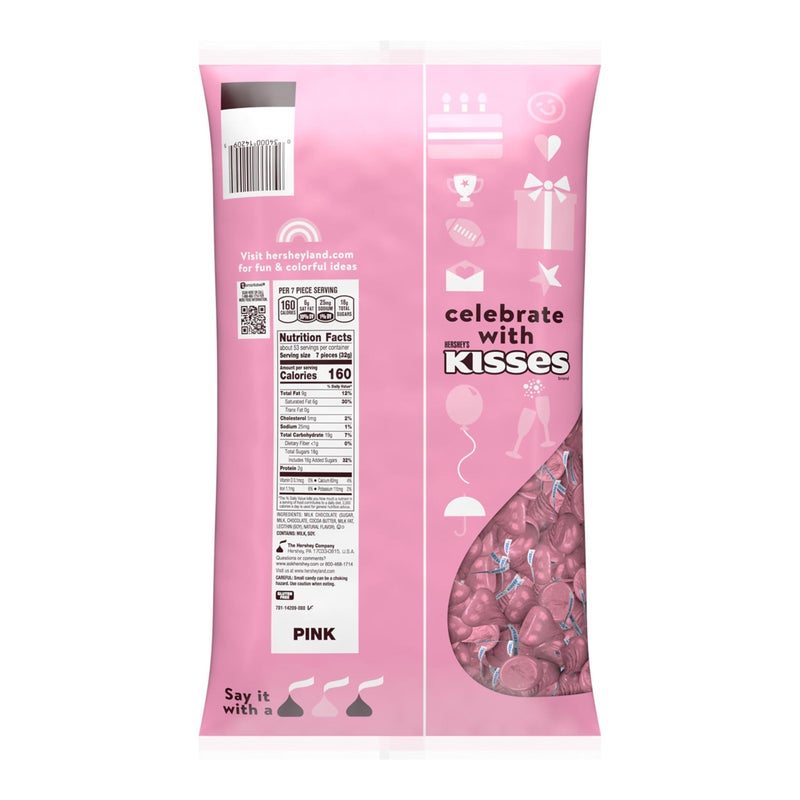 HERSHEY'S KISSES Milk Chocolate Candy Bulk Bag, 60 oz - Image 2