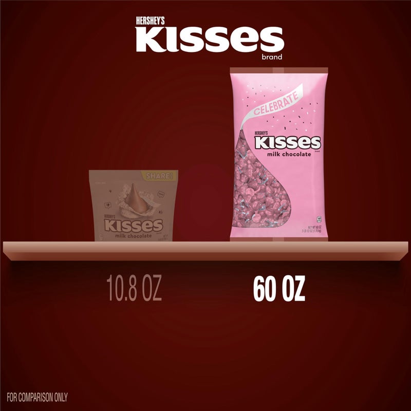 HERSHEY'S KISSES Milk Chocolate Candy Bulk Bag, 60 oz - Image 4