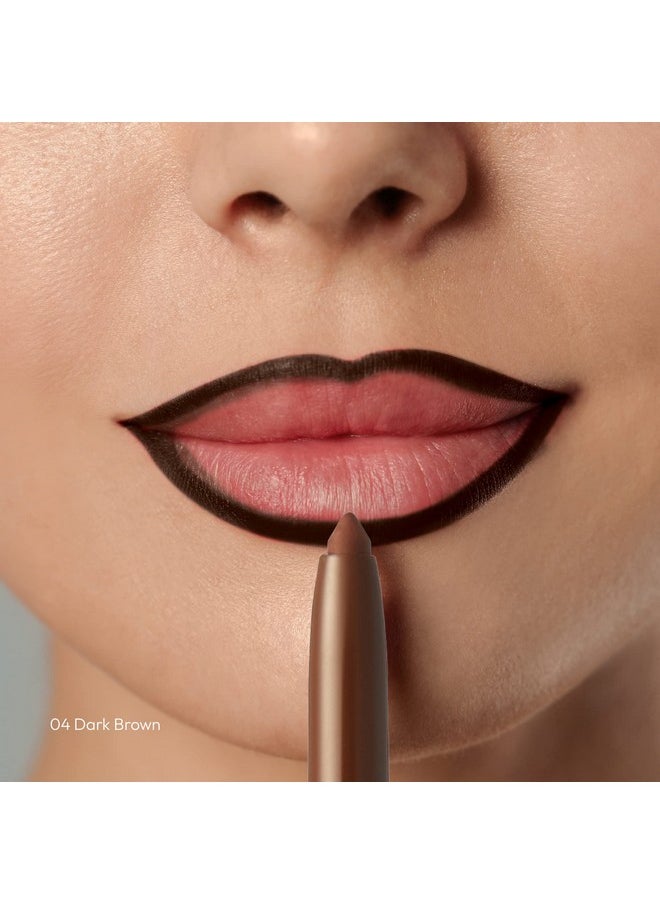 kiss new york KISS New York Professional Lip Liner, Long-Lasting Luxury Intense Lipliner, Creamy Retractable Easy to Use Richly Pigmented Lip Liner Pencil 3 PCS (Dark Brown)  - Image 3