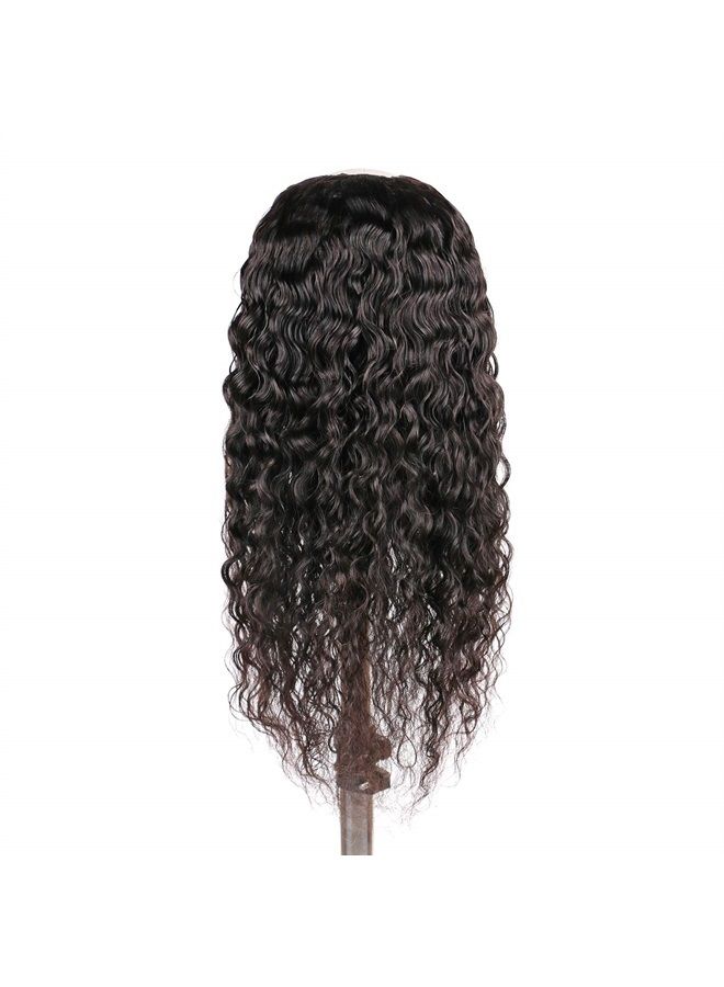 huarisi بارت ويغ عميق الموجة من شعر الإنسان للنساء، 100% 10A 1b شعر برازيلي، ويغ نصف رأس بدون غراء، ويغ على شكل U، كثافة 150% لون طبيعي (22 بوصة) - Image 4