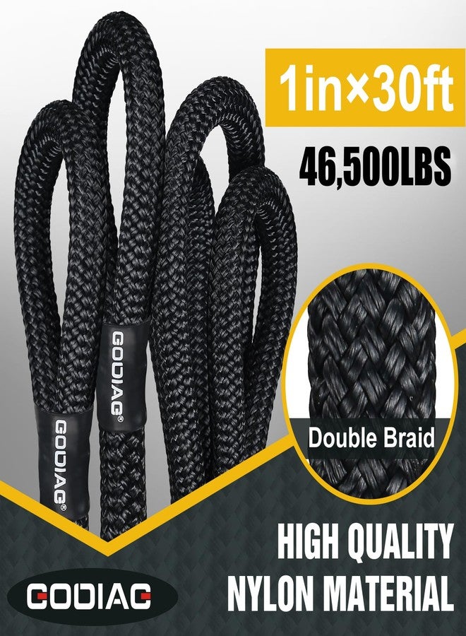 GODIAG 1"×30ft Kinetic Recovery Tow Rope (46500lbs) Heavy Duty Energy Rope with 2 Soft Shackles, 30% Elasticity Offroad Power Rope for Truck Jeep Car ATV UTV Tractor - Image 2