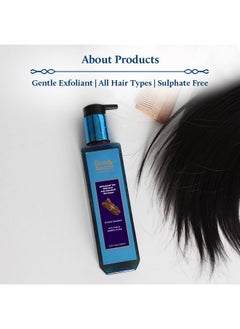 Blue Nectar Blue Nectar Anti Dandruff and Healthy Scalp Hair Cleanser Shampoo with Bhringraj, Shikakai, Suitable for Colored Hair, Dry Frizzy Hair | Plant Based Alternate to Salicyclic Acid (10 Herbs, 200 ml)  - Image 5