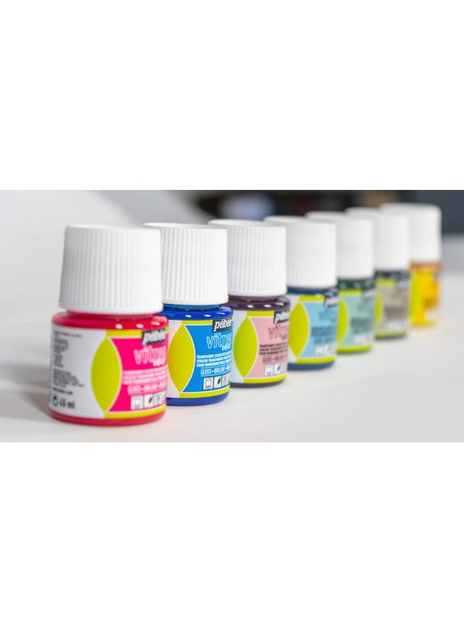 Pebeo Vitrea 160, Frosted Glass Paint, 45 ml Bottle - Lemon - Image 2