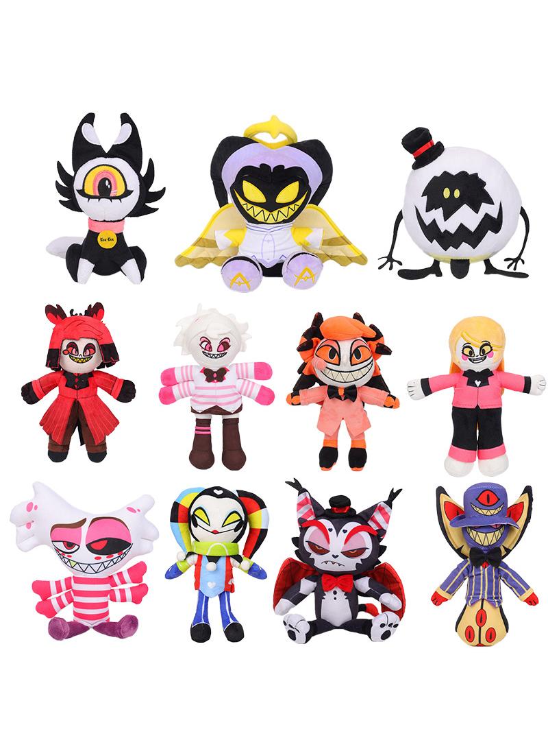 general 11 Pcs Hazbin Hotel Plush Toys Set 22cm To 25cm Toys For Fans Gift Horror Stuffed Figure Dolls For Kids And Adults Great Birthday Stuffers For Boys Girls - Image 1