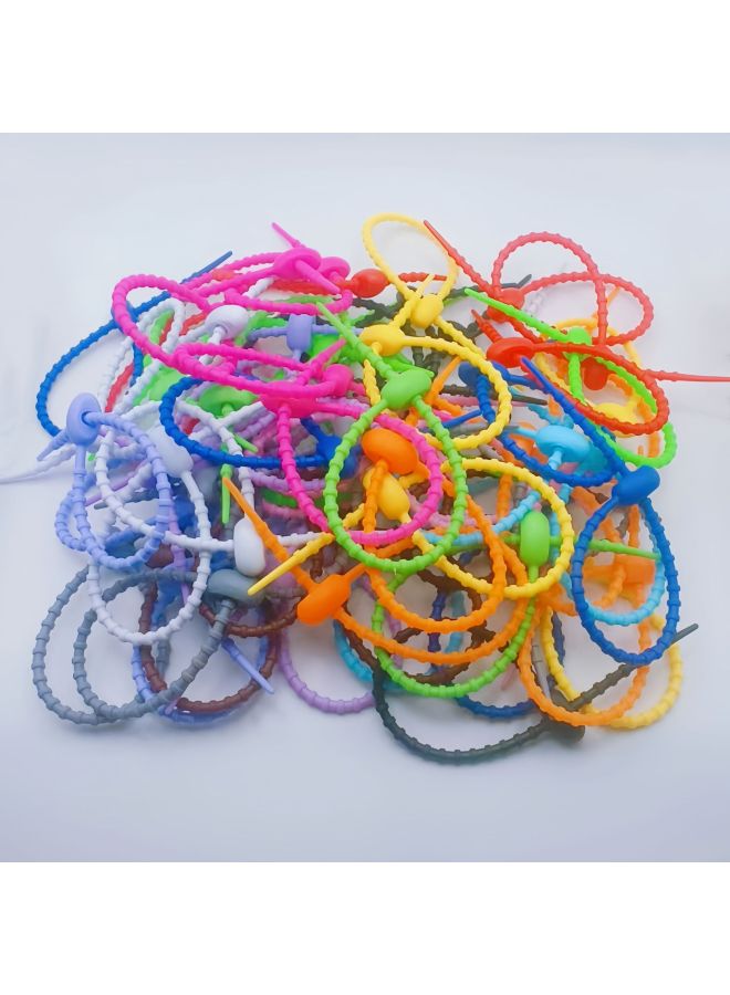 Loquat Tadpole Tie DIY Live Buckle Writer Soft Glue Tie Keychain Jewelry Bag Doll Lanyard Decoration Accessories-Color:White 12cm - Image 5