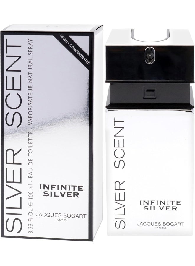 Jacques Bogart عطر سيلفر سينت إنفينيت سيلفر للرجال - Image 4