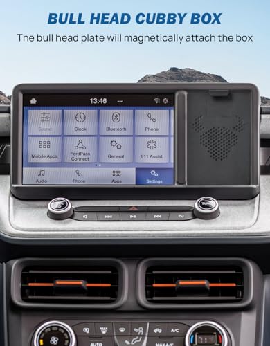 JOYTUTUS Cubby Phone Mount Cubby Storage Compatible with Ford Maverick 2024 2023 2022 Truck Dash Cubby Insert Phone Holder & Storage Box Kit - Image 4