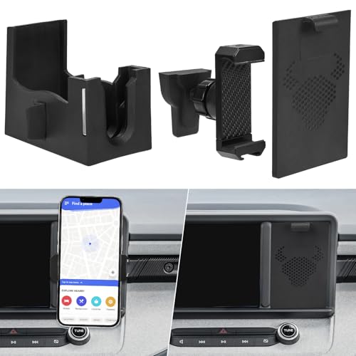 JOYTUTUS Cubby Phone Mount Cubby Storage Compatible with Ford Maverick 2024 2023 2022 Truck Dash Cubby Insert Phone Holder & Storage Box Kit - Image 1