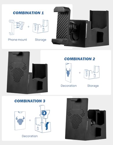 JOYTUTUS Cubby Phone Mount Cubby Storage Compatible with Ford Maverick 2024 2023 2022 Truck Dash Cubby Insert Phone Holder & Storage Box Kit - Image 2