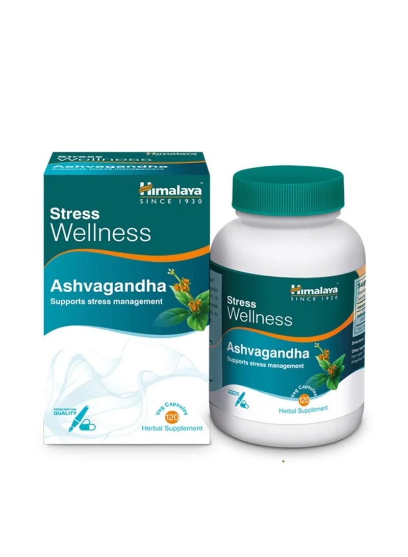 Stress Wellness Ashvagandha Veg Capsules 120s