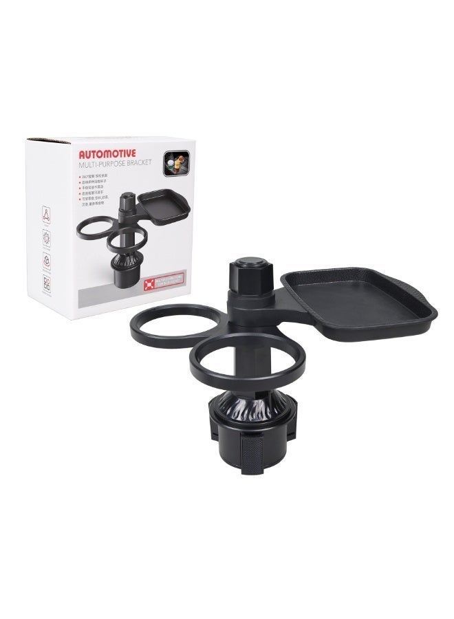 360 Rotatable Car Tray, Phone & Drink Holder, Multifunctional Cup Holder Cell Phone Holder Tray, Cup Holder Expander Tray, Stay Organized, Ideal for Dining, Work, Entertainment, Travel - Image 4