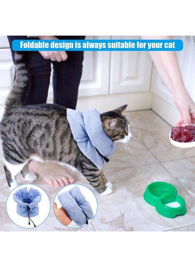 PEUTIER Cat Recovery Collar, Soft Adjustable Cat Cone, Cat Elizabethan Collar Cat Neck Protective Collar Neck Collar After Surgery for Cats Kitten Prevent from Licking Wounds (S) - Image 3