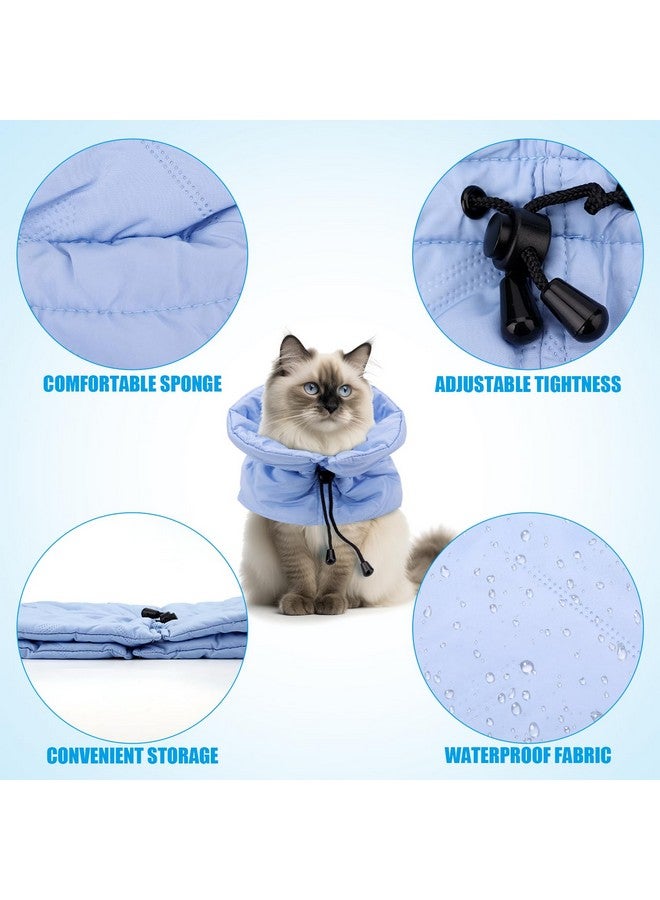 PEUTIER Cat Recovery Collar, Soft Adjustable Cat Cone, Cat Elizabethan Collar Cat Neck Protective Collar Neck Collar After Surgery for Cats Kitten Prevent from Licking Wounds (S) - Image 4