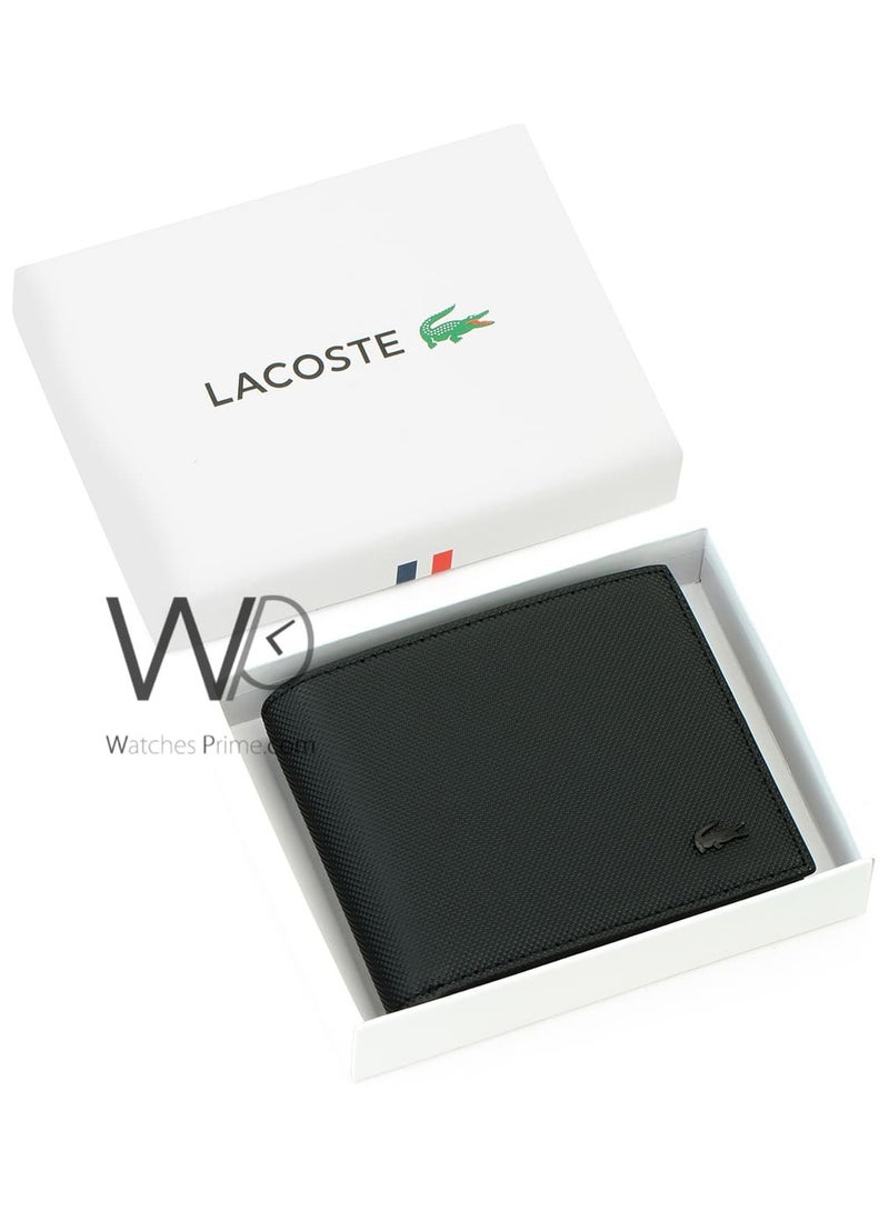 LACOSTE Black Lacoste Men's Wallet - Image 4