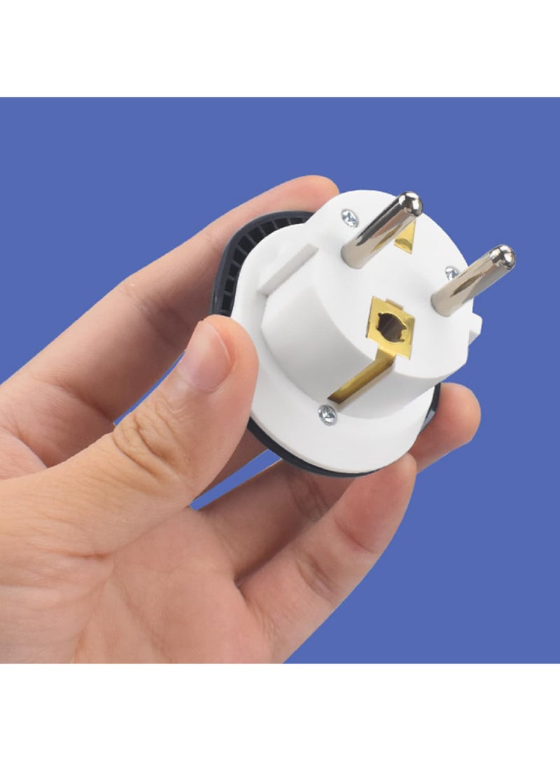 Rock Pow Plug Converter UAE USA EU UK AU CN to KSA/EU/Germany Socket Travel Adapter Universal Socket Travel Adaptor for Business Trip Holiday Hotel Airport for Cell Phone Laptop-4pack - Image 2