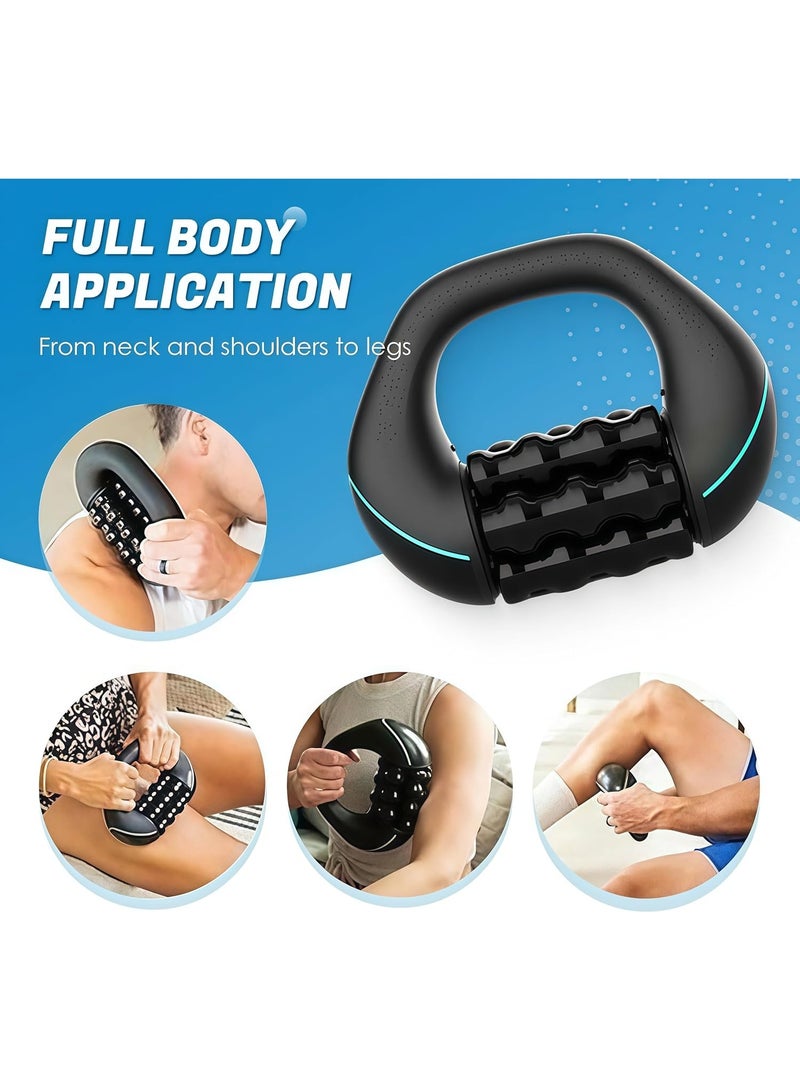 Electric Handheld Rolling Massager - Percussive Massager, Targeting Knots with Precision Deeply Relieve Muscle Soreness, Improve Blood Circulation, 3-Speed Spin for Back, Shoulders, Legs. - Image 4