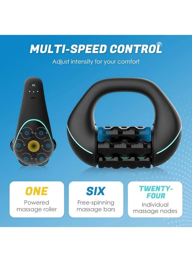 Electric Handheld Rolling Massager - Percussive Massager, Targeting Knots with Precision Deeply Relieve Muscle Soreness, Improve Blood Circulation, 3-Speed Spin for Back, Shoulders, Legs. - Image 3
