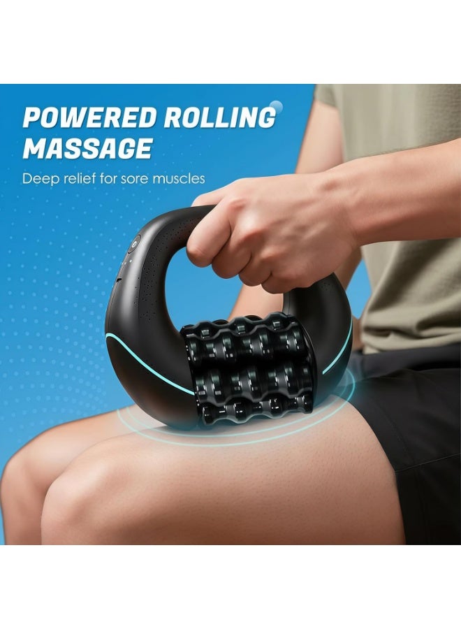 Electric Handheld Rolling Massager - Percussive Massager, Targeting Knots with Precision Deeply Relieve Muscle Soreness, Improve Blood Circulation, 3-Speed Spin for Back, Shoulders, Legs. - Image 2