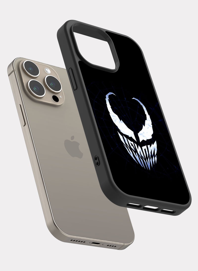 بكسلات كفر ايفون 15 برو ماكس فينوم مارفل ابيض - Image 2