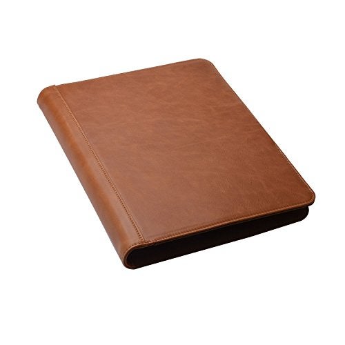 XIAOZHI Leather Padfolio with 3 Ring Binder, Organizer Binder Folder Portfolio for A4 Notepad Notebook Documents - Image 4