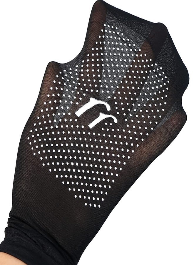 جلامورستار جوارب قصيرة للكاحل من Glamorstar للنساء، 6 أزواج، جوارب شفافة ناعمة بنعال قطنية مانعة للانزلاق، لون أسود - Image 4