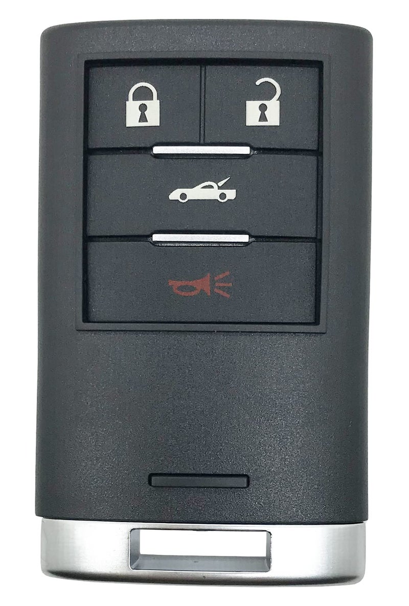 غطاء مفتاح بديل يناسب كاديلاك XLR لمفتاح دخول ذكي عن بعد لسيارة شيفروليه كورفيت M3N5WY7777A 4 أزرار
