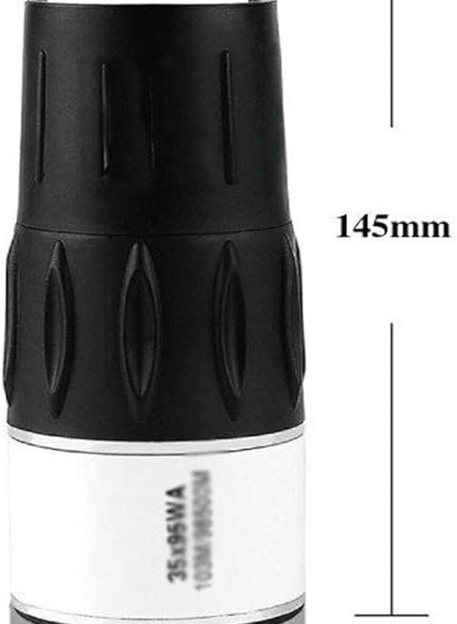 Black Single Hand Telescope Monocular for Daytime Camping Hiking Wildlife Watching - Image 3