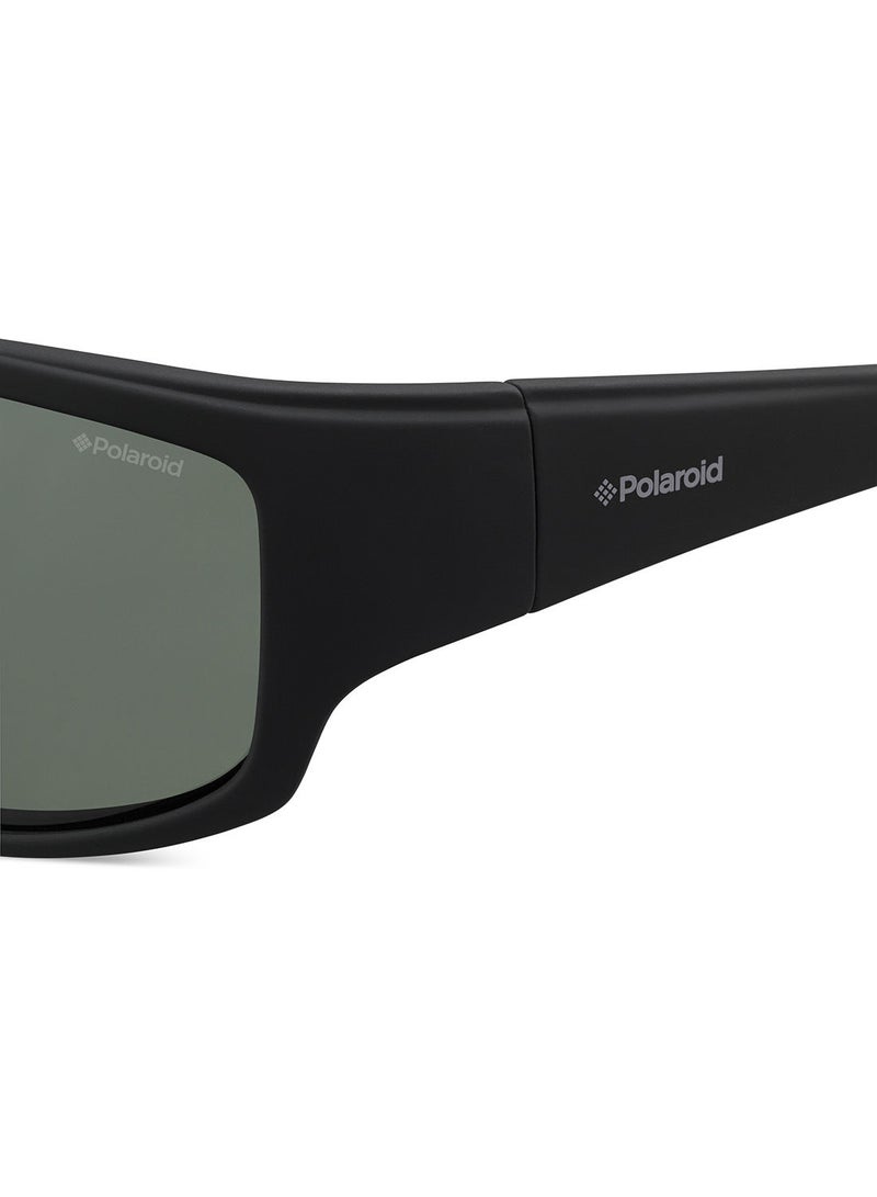 Polaroid نظارة شمسية رياضية مستطيلة/مربعة PLD 7005/S RUBBERBLK 63  - Image 3