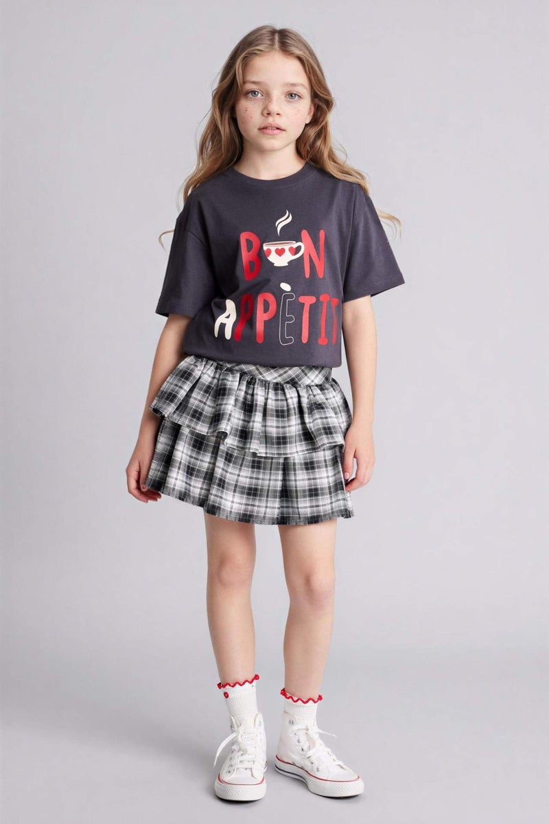 DeFacto Girl Flanel Regular Fit Skirt - Image 2