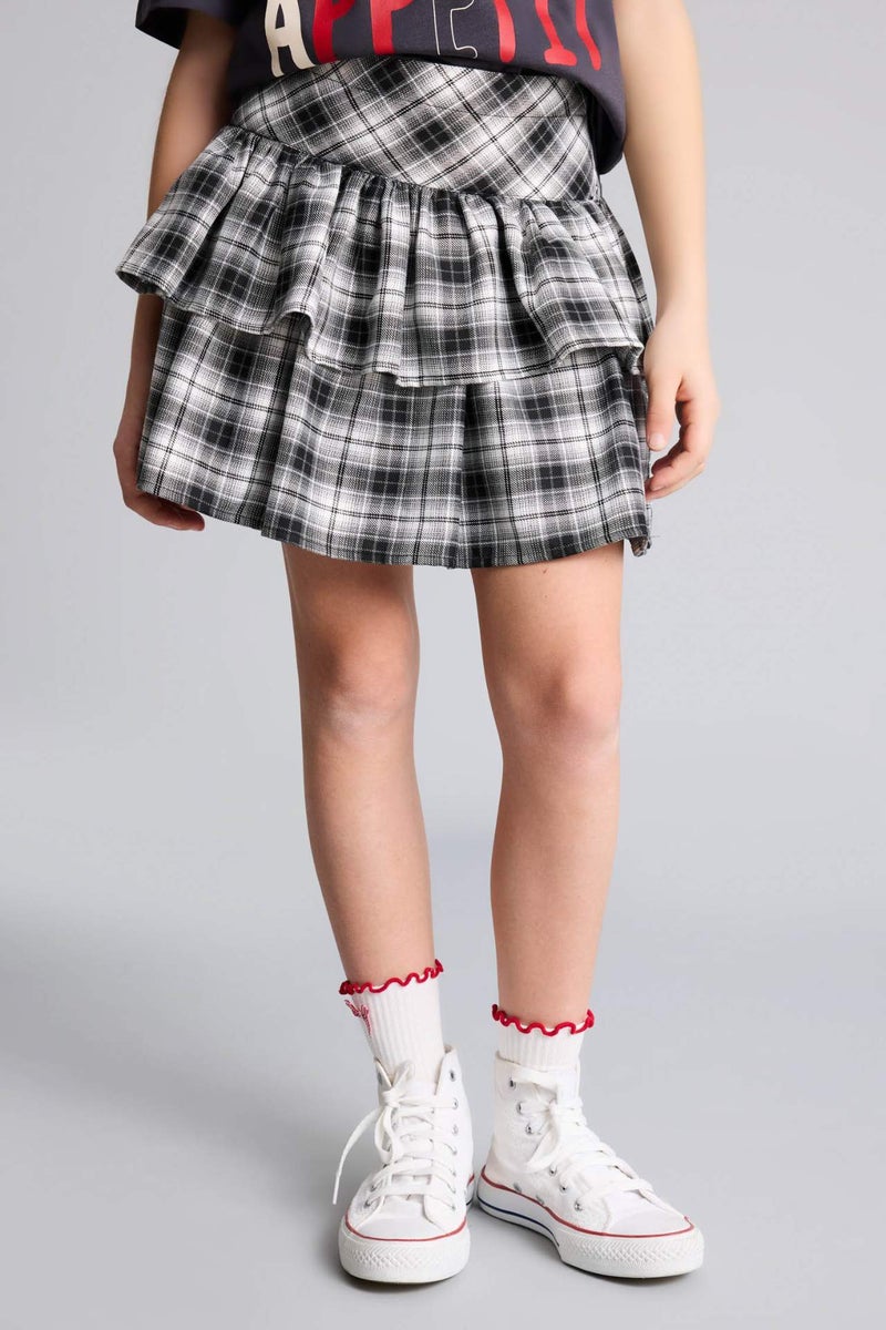 DeFacto Girl Flanel Regular Fit Skirt - Image 3