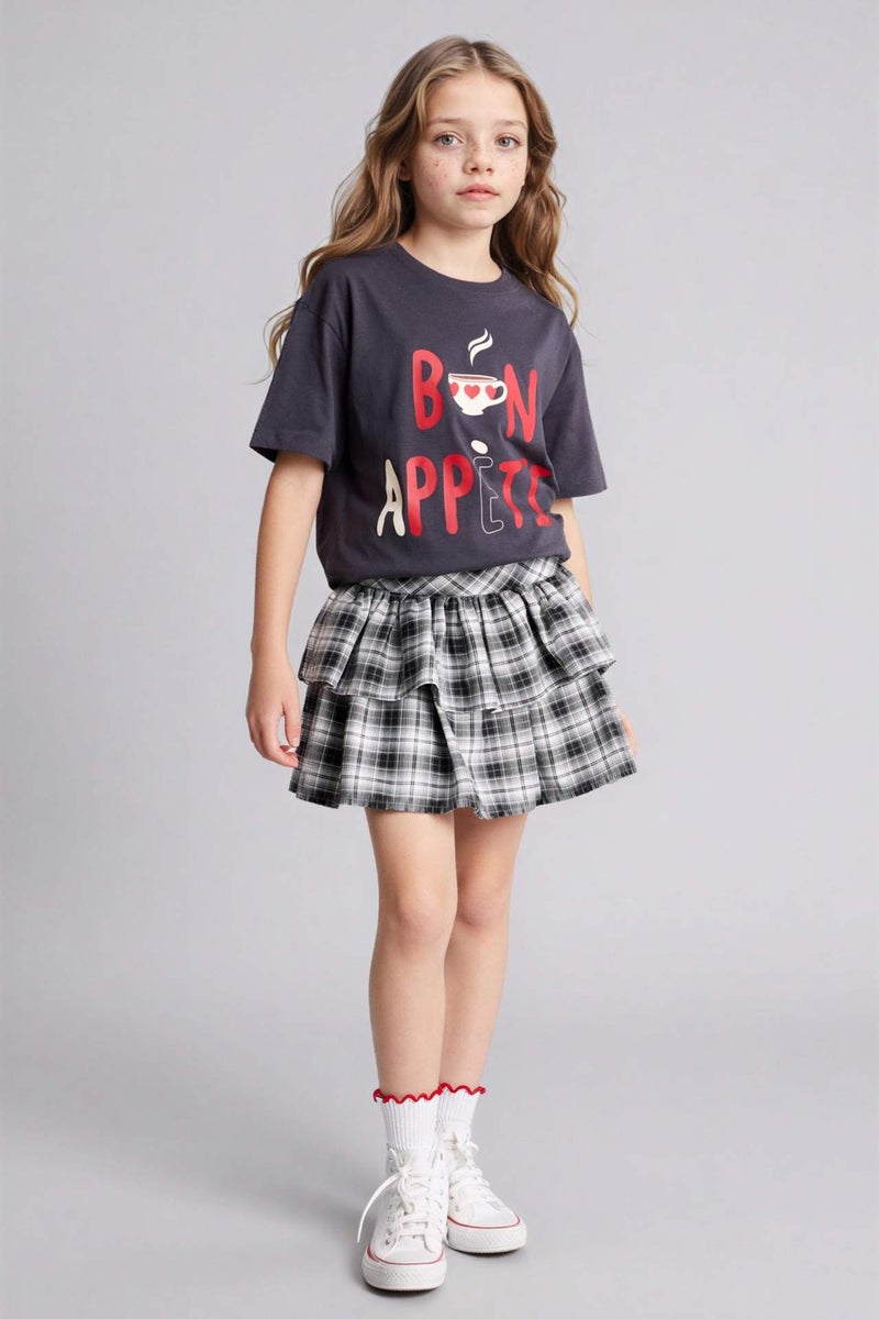 DeFacto Girl Flanel Regular Fit Skirt - Image 1