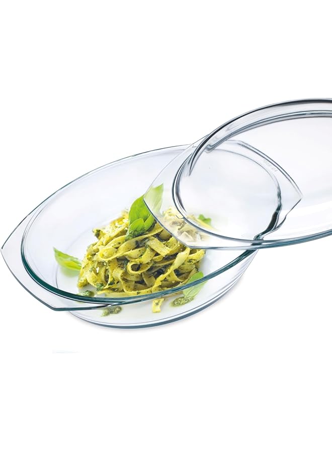 SIMAX Oval Casserole With Lid,Clear - Image 1