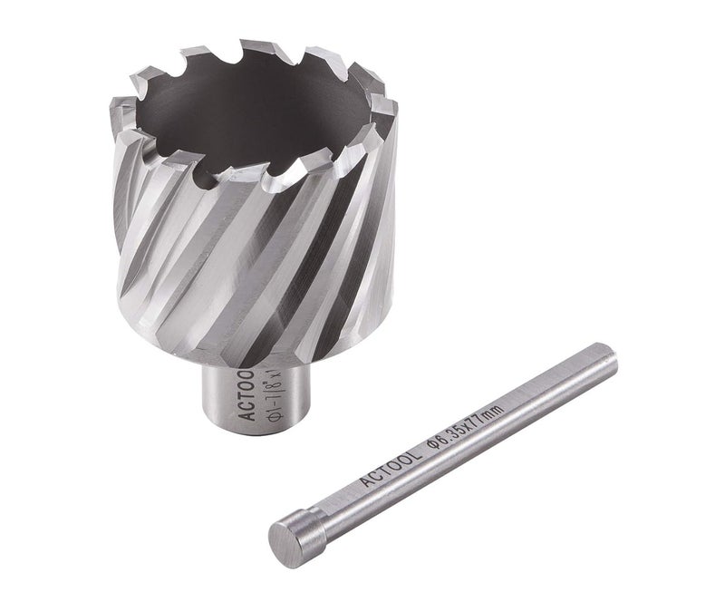 ACTOOL 1-7/8" Diameter × 1" Depth of Cut HSS ANNULAR Cutter with 3/4'' Weldon Shank - Image 5
