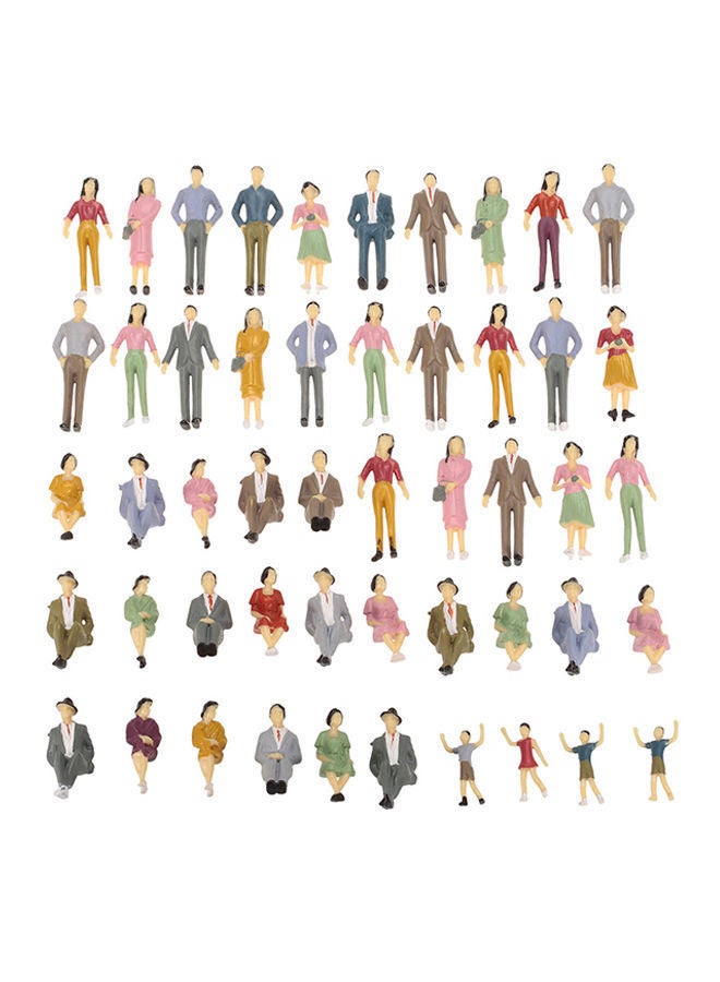 NIBEMINENT 50-Piece Model People Train Passengers Figure Set - Image 1
