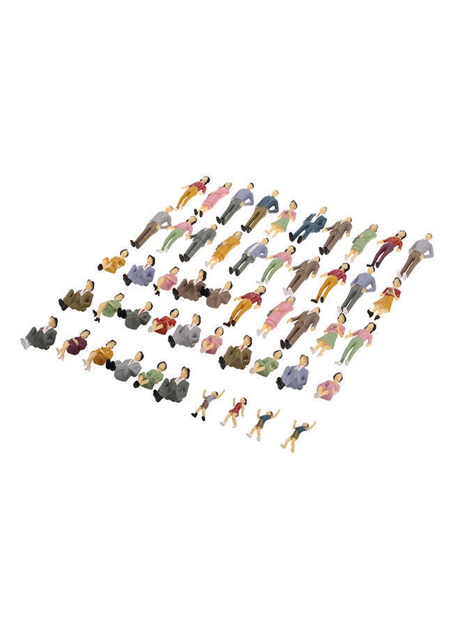 NIBEMINENT 50-Piece Model People Train Passengers Figure Set - Image 3